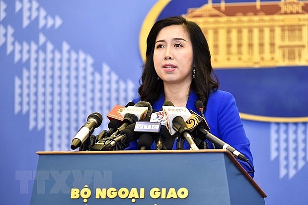 អ្នកនាំពាក្យក្រសួងការបរទេសវៀតណាមលោកស្រី Le Thi Thu Hang។ អ្នកនាំពាក្យក្រសួងការបរទេសវៀតណាមលោកស្រី Le Thi Thu Hang។