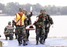 លំហាត់ហ្វឹកហ្វឺនសង្គ្រោះគ្រោះមហន្តរាយលើកដំបូងរវាងកងទ័ពនៃប្រទេសទាំងបី គឺវៀតណាម ឡាវ និងកម្ពុជា