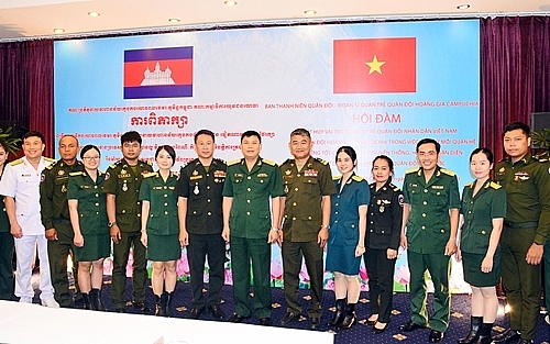 គណៈប្រតិភូនៃភាគីទាំងពីរថតរូបជុំគ្នា