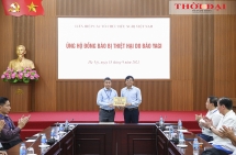 សម្ព័ន្ធអង្គការមិត្តភាពវៀតណាម ប្រមូលការឧបត្ថម្ភដល់ប្រជាជនដែលរងផលប៉ះពាល់ដោយព្យុះទីហ្វុង Yagi