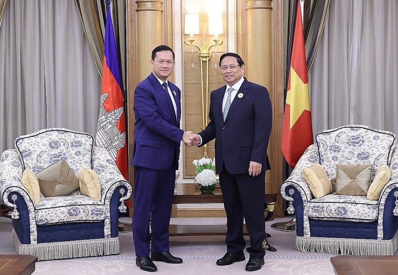 នាយករដ្ឋមន្ត្រីវៀតណាមលោក Pham Minh Chinh អញ្ជើញជួបសន្ទនាជាមួយនាយករដ្ឋមន្ត្រីកម្ពុជាសម្តេចមហាបវរធិបតី ហ៊ុន ម៉ាណែត នាយករដ្ឋមន្ត្រីវៀតណាមលោក Pham Minh Chinh អញ្ជើញជួបសន្ទនាជាមួយនាយករដ្ឋមន្ត្រីកម្ពុជាសម្តេចមហាបវរធិបតី ហ៊ុន ម៉ាណែត