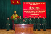 ខេត្ត Kom Tum (វៀតណាម) បំផុសចលនាប្រឡងប្រណាំង បំពេញភារកិច្ចល្អសម្រាប់ត្រៀមរៀបចំជំនួបប្រាស្រ័យមិត្ដភាពការពារជាតិព្រំដែនវៀតណាម ឡាវ និងកម្ពុជា