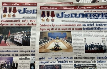 ສື່ມວນຊົນລາວ ໄດ້ໃຫ້ຂ່າວຢ່າງຫຼວງຫຼາຍກ່ຽວກັບການຢ້ຽມຢາມ ຫວຽດນາມ ຂອງທ່ານນາຍົກລັດຖະມົນຕີລາວ ພັນຄຳ ວິພາວັນ