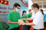 ບັນດາກິດຈະກໍາເຄື່ອນໄຫວເບິ່ງແຍງດູແລໃຫ້ຜູ້ອອກແຮງງານ, ນັກສຶກສາລາວ ແລະກໍາປູເຈຍ ຕ້ອນຮັບບຸນປີໃໝ່