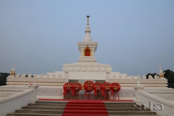 ການນຳພ ກ ລ ດ ວາງພວງມະລາ ເນ ອງໃນໂອກາດ ສະຫລອງວ ນສ າງຕ ງພ ກ ຄ ບຮອບ 66 ປ