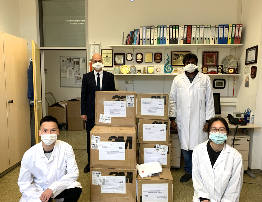 vg care ໄດ ມອບ ຜ າອ ດປາກ 2000 ອ ນໃຫ ສະຖາບ ນການແພດເຂດຮ ອນ ເຢຍລະມ ນ ເພ ອຕ ສ ຕ ານ covid 19