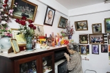 ຮ​ູບເຄິ່ງ​ຄີງ​ປະ​ທານ ໂຮ່​ຈີ​ມິນ - ສິ່ງ​​ປະ​ເສີດໃນ​ຄອບ​ຄົວຊາວ ຫວຽດ​ນາມ ອາ​ໄສ ຢູ່ ລາວ