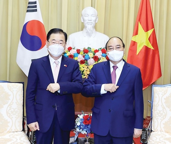 ຖືເປັນສຳຄັນການຮັກສາ ແລະ ພັດທະນາສາຍພົວພັນຄູ່ຮ່ວມມືຍຸດທະສາດ ຫວຽດນາມ - ສ.ເກົາຫຼີ ໃຫ້ຫຼາຍກວ່າອີກ ຖືເປັນສຳຄັນການຮັກສາ ແລະ ພັດທະນາສາຍພົວພັນຄູ່ຮ່ວມມືຍຸດທະສາດ ຫວຽດນາມ - ສ.ເກົາຫຼີ ໃຫ້ຫຼາຍກວ່າອີກ