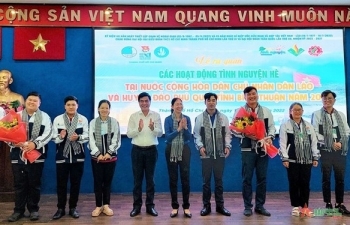 ໄວໜຸ່ມນະຄອນໂຮ່ຈີມິນຈັດການເຄື່ອນໄຫວອາສາສະໝັກຢູ່ ລາວ