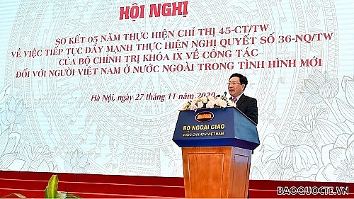 ຮອງນາຍົກລັດຖະມົນຕີ, ລັດຖະມົນຕີ ກະຊວງການຕ່າງປະເທດຫວຽດນາມ ໄດ້ຕີລາຄາສູງຕໍ່ບັນດາການປະກອບສ່ວນອັນແທດຈິງຂອງ ປະຊາຄົມຊາວຫວຽດນາມ ອາໄສຢູ່ຕ່າງປະເທດ ຮອງນາຍ ກລ ດຖະມ ນຕ ລ ດຖະມ ນຕ ກະຊວງການຕ າງປະເທດຫວຽດນາມ ໄດ ຕ ລາຄາສ ງຕ ບ ນດາການປະກອບສ ວນອ ນແທດຈ ງຂອງ ປະຊາຄ ມຊາວຫວຽດນາມ ອາໄສຢ ຕ າງປະເທດ