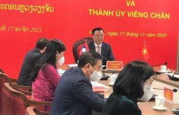 ຊຸກ​ຍູ້​ການ​ຮ່ວມ​ມື​ສອງ​ຝ່າຍ ລະ​ຫວ່າງ​ນະ​ຄອນຫຼວງ​ຮ່າ​ໂນ້ຍ ແລະ ວຽງຈັນ​ໃນ​ໄລ​ຍະ​ໃໝ່