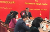 ຊຸກ​ຍູ້​ການ​ຮ່ວມ​ມື​ສອງ​ຝ່າຍ ລະ​ຫວ່າງ​ນະ​ຄອນຫຼວງ​ຮ່າ​ໂນ້ຍ ແລະ ວຽງຈັນ​ໃນ​ໄລ​ຍະ​ໃໝ່