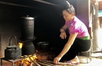ຫວດໜຶ້ງເຂົ້າໃນຄອບຄົວຂອງຊາວເຜົ່າຜູ້ໄທຢູ່ເຂດເຕິຍບັກ