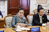 ການ​ນຳ​ນະ​ຄອນ​ໂຮ່​ຈີ​ມິນ ໃຫ້​ການ​ຕ້ອນ​ຮັບ​ການ​ນຳ​ທ້ອງ​ຖິ່ນ​ຂອງ​ລາວ, ກຳ​ປູ​ເຈຍ ແລະ ສ.ເກົາຫຼີ