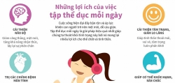 [Infographics]Những lợi ích của việc tập thể dục mỗi ngày
