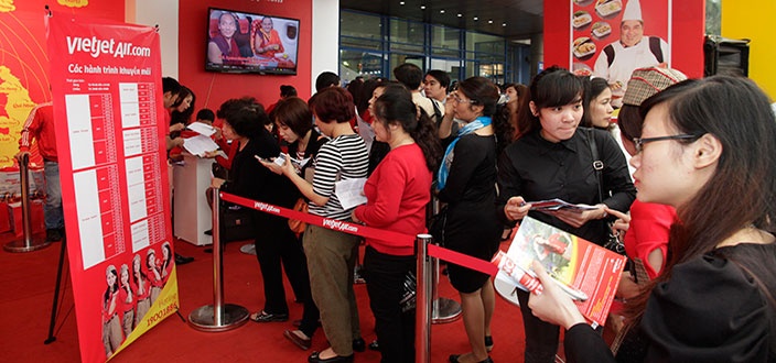Tỷ lệ delay giảm, lịch bay Vietjet sắp trở lại bình thường ty le delay giam nhung lich bay vietjet chua tro lai binh thuong