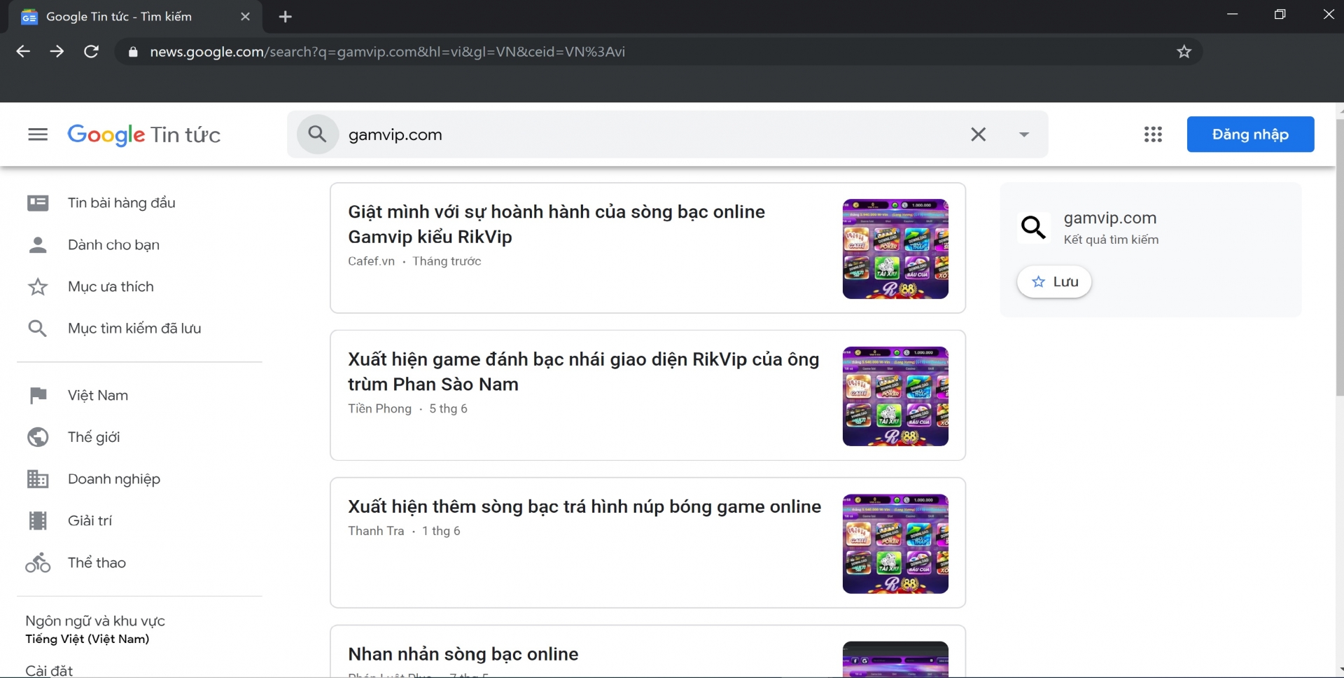 Báo động sự hoành hành của sòng bạc online đánh bạc trá hình Gamvip.com bao dong su hoanh hanh cua song bac online danh bac tra hinh gamvipcom