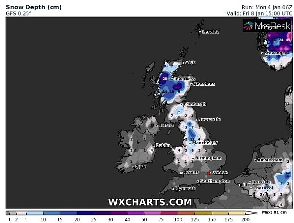 UK and Europe weather forecast latest, January 6: Scandinavian freeze sweeps with 5 days snow blitz to cover Britain UK and Europe weather forecast latest, January 6: Scandinavian freeze sweeps with 5 days snow blitz to cover Britain