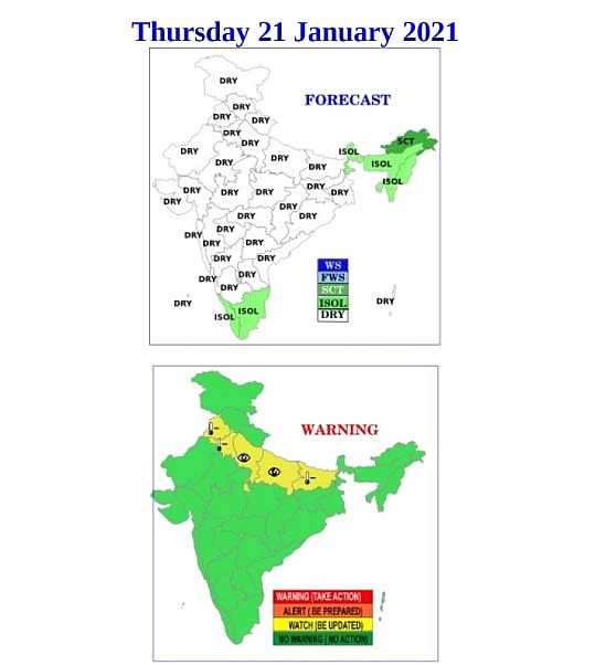 India daily weather forecast latest, January 21: Severe cold day conditions prevail in isolated pockets of west Rajasthan India daily weather forecast latest, January 21: Severe cold day conditions prevail in isolated pockets of west Rajasthan