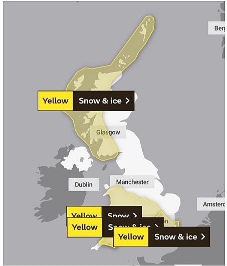 UK and Europe daily weather forecast latest, January 25: Freezing sub-zero temperatures hit the UK with heavy snow and a cold blast of Arctic air UK and Europe daily weather forecast latest, January 25: Freezing sub zero temperatures hit the UK with heavy snow and a cold blast of Arctic air