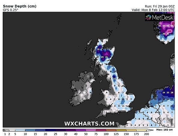 UK and Europe daily weather forecast latest, January 31: Heavy snow to sweep Britain as a brutal Icelandic freeze strikes UK and Europe daily weather forecast latest, January 31: Heavy snow to sweep Britain as a brutal Icelandic freeze strikes