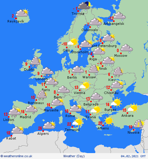 UK and Europe daily weather forecast latest, February 4: Western Europe to bear wet and unsettled conditions over the next few days UK and Europe daily weather forecast latest, February 4: Western Europe to bear wet and unsettled conditions over the next few days