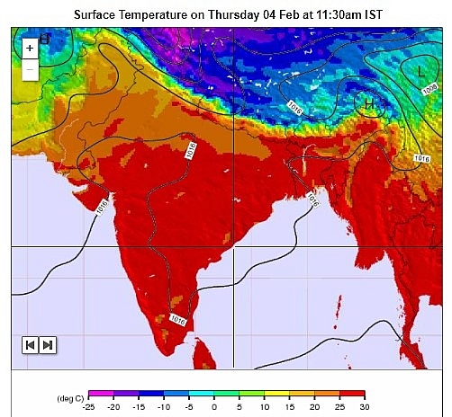 India daily weather forecast latest, February 4: Widespread rain, snow with thunderstorms, lightning and hail expected in some regions India daily weather forecast latest, February 4: Widespread rain, snow with thunderstorms, lightning and hail expected in some regions