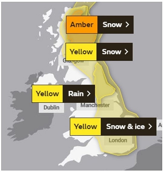 UK and Europe daily weather forecast latest, February 6: Icy weather moves across the UK while temperatures plummet to sub-zero levels UK and Europe daily weather forecast latest, February 6: Icy weather moves across the UK while temperatures plummet to sub zero levels