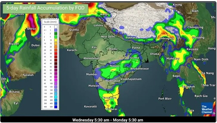 Wednesday 5:30 am - Monday 5:30 am (TWC Met Team) 2657 india 182 3