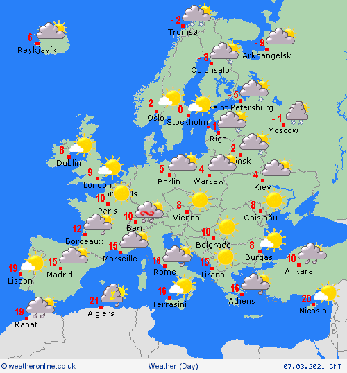 UK and Europe daily weather forecast latest, March 7: A mainly dry day with a good deal of sunshine across England, Wales and Ireland UK and Europe daily weather forecast latest, March 7: A mainly dry day with a good deal of sunshine across England, Wales and Ireland