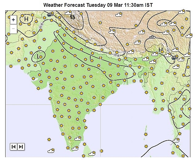 India daily weather forecast latest, March 9: Warm and sunny weather to prevail most parts of India India daily weather forecast latest, March 9: Warm and sunny weather to prevail most parts of India