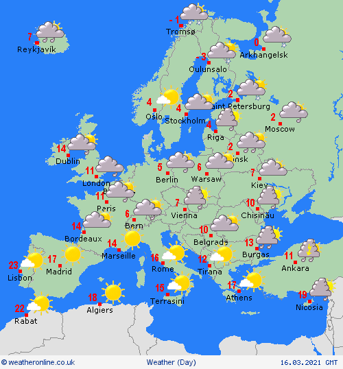 UK and Europe daily weather forecast latest, March 16: Milder weather with prolonged rain over eastern England and a few showers elsewhere UK and europe daily weather forecast latest, march 16: milder with prolonged rain over eastern england a few showers elsewhere