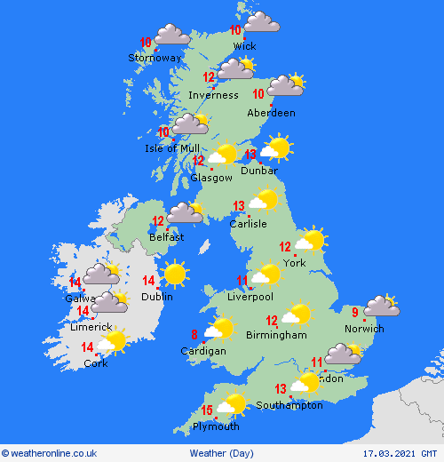 UK and Europe daily weather forecast latest, March 17: Mostly fine with plenty of sunshine for most parts in the UK UK and Europe daily weather forecast latest, March 17: Mostly fine with plenty of sunshine for most parts in the UK
