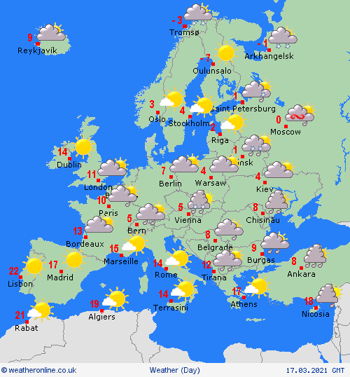 UK and Europe daily weather forecast latest, March 17: Mostly fine with plenty of sunshine for most parts in the UK UK and Europe daily weather forecast latest, March 17: Mostly fine with plenty of sunshine for most parts in the UK