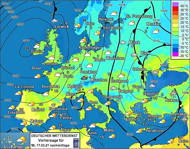 UK and Europe daily weather forecast latest, March 17: Mostly fine with plenty of sunshine for most parts in the UK UK and Europe daily weather forecast latest, March 17: Mostly fine with plenty of sunshine for most parts in the UK