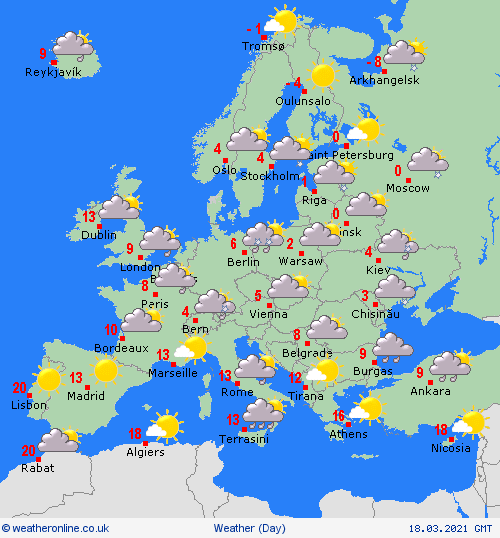 UK and Europe daily weather forecast latest, March 18: Mostly dry and cloudy but rain to affect eastern England and northwest Scotland UK and Europe daily weather forecast latest, March 18: Mostly dry and cloudy but rain to affect eastern England and northwest Scotland