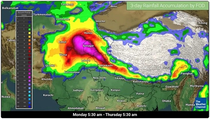 Monday 5:30 am-Thursday 5:30 am (TWC Met Team ) 0554-india-233