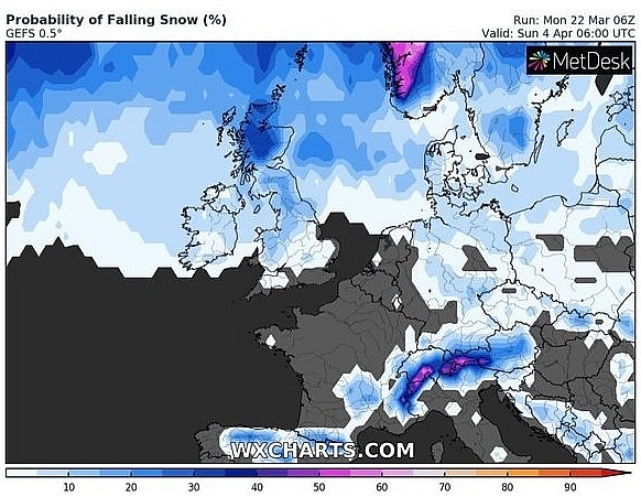 UK and Europe daily weather forecast latest, March 24: Cloudy in south of the UK with light rain or drizzle UK and Europe daily weather forecast latest, March 24: Cloudy in south of the UK with light rain or drizzle