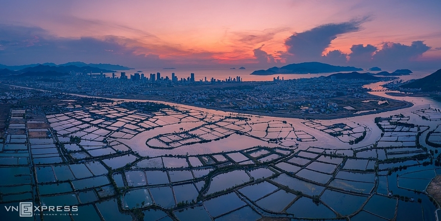 Absorbing scene of dawn in some areas of Vietnam scene of dawn in some areas of vietnam