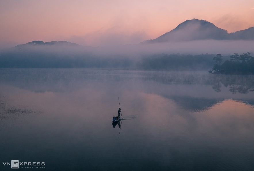 Absorbing scene of dawn in some areas of Vietnam scene of dawn in some areas of vietnam