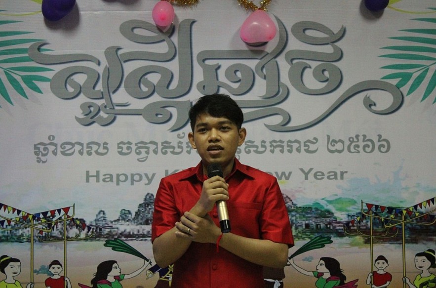 Chor Seiha, a student at Vietnam Academy of Agriculture. Photo: VNT. Chor Seiha, a student at Vietnam Academy of Agriculture. Photo: VNT.
