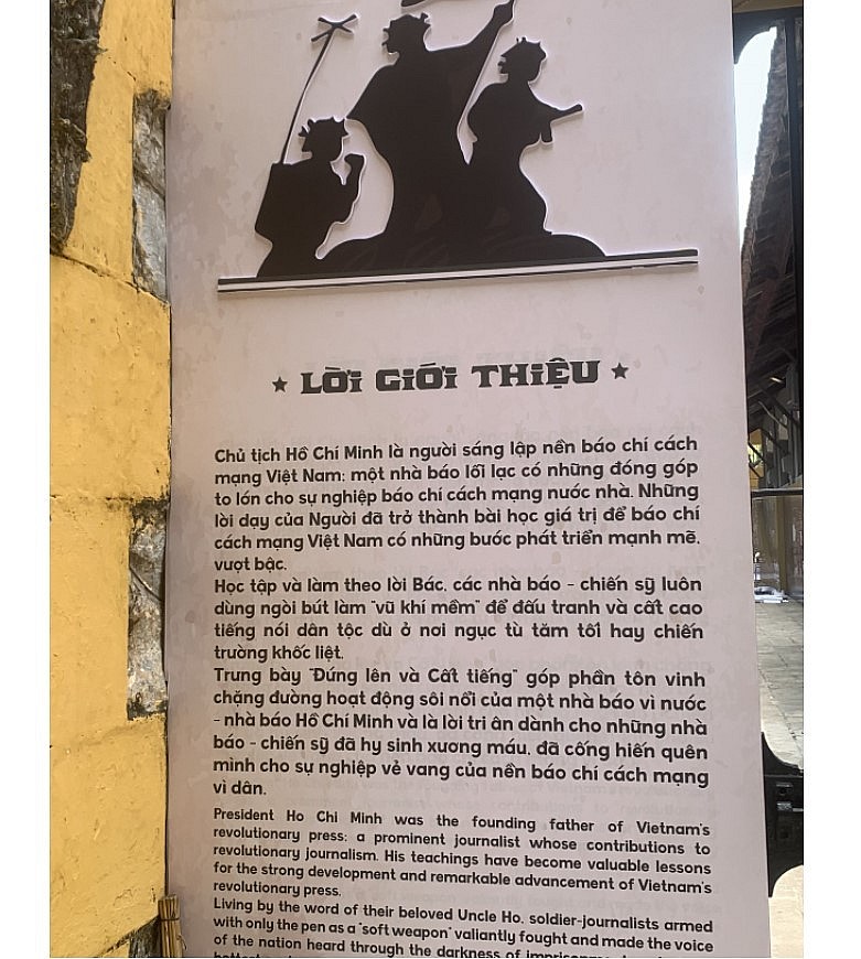 At Hoa Lo Prison relic (Hanoi), the exhibition President Ho Chi Minh Inspires Foreign Young People