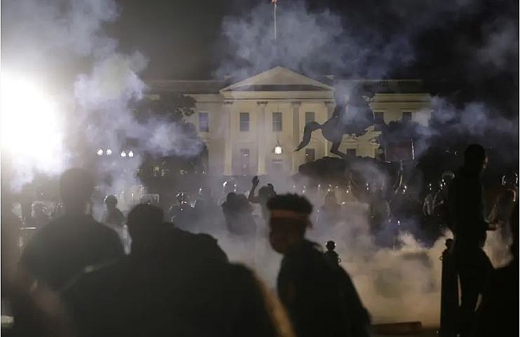 Trump taken to bunker due to protest threats outside the White House trump taken to bunker due to protest threats outside the white house