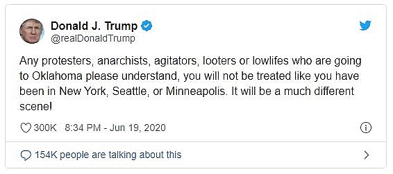 US News today American people celebrate Juneteenth with anti racism marches across the nation 1051 trump oklahoma rally