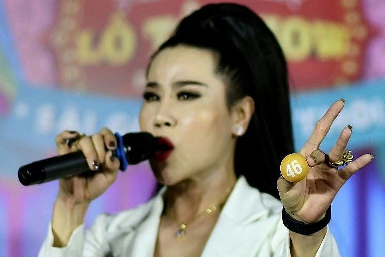 La Kim Quyen has been performing with lotto troupes in Vietnam since she was a teenager. Photo: AFP 0154 lgbt vietnam 4