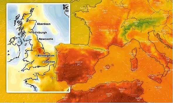 UK and Europe weather forecast latest July 26 Thunderstorm to battle UK while map turns RED for Europe uk and europe weather forecast latest july 26 thunderstorm to battle uk while map turns red for europe