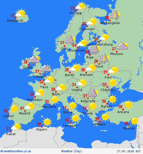 UK and Europe weather forecast latest July 26 Thunderstorm to battle UK while map turns RED for Europe uk and europe weather forecast latest july 26 thunderstorm to battle uk while map turns red for europe