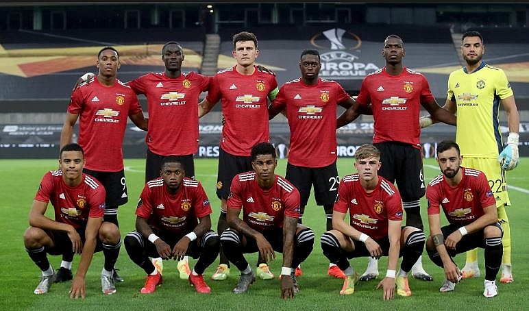 MU's starting team. Photo: Man Utd. 1519 mu 4