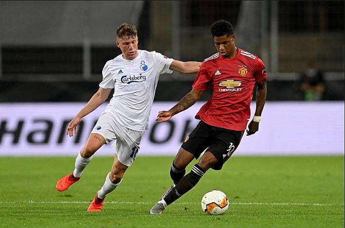 Marcus Rashford on the ball. Photo: Man Utd. 1834 mu 5