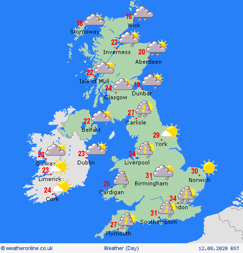 UK and Europe weather forecast latest August 12 Thunderstorms to rock many areas cross the UK uk and europe weather forecast latest august 12 thunderstorms to rock many areas cross the uk